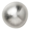 Shiny metallic silver sphere with a smooth, brushed texture reflecting light. Elegant and contemporary design.