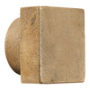 Brushed gold square wall fixture with a textured surface, blending modern elegance and minimalist design.