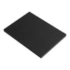 Black textured wood panel with a smooth finish, featuring a minimalist design. Perfect for modern decor.