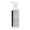 White spray bottle with a gray and black label for outdoor aluminum protector. Simple, modern design.
