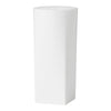 White cylindrical planter with a smooth, modern finish and no visible patterns, ideal for minimalist decor.