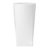 Sleek white vase with a smooth, minimal design, perfect for modern decor. No patterns, just elegant simplicity.