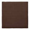 Solid brown fabric square with a smooth texture, ideal for various home decor applications.