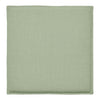 Soft sage green fabric square with a smooth texture, ideal for home decor or upholstery projects.