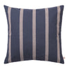 Navy blue pillow with wide beige stripes, adding a modern touch to home decor. Perfect for stylish interiors.