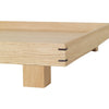 Natural light oak tray with clean lines and visible wood grain pattern, showcasing minimalistic design.