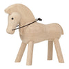 Natural wood-toned horse toy with smooth finish and subtle grain pattern. Ideal for imaginative play.