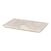 Light beige marble slab with subtle cream veining and a smooth surface. Ideal for countertops or decorative accents.