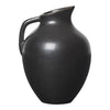 Elegant black ceramic jug with a smooth, glossy finish and a classic curved silhouette. Perfect for home decor.