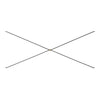 Black cross design with a central gold accent, showcasing sleek lines and a minimalistic style.