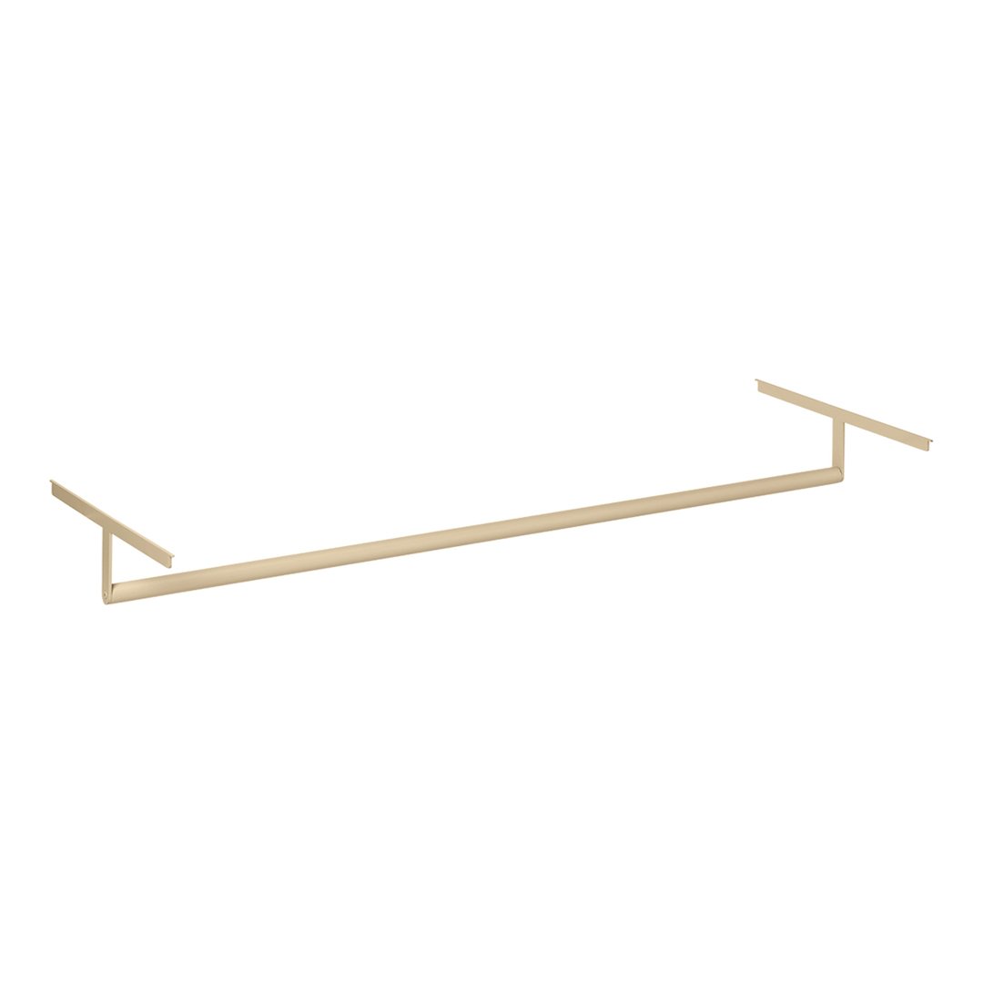 Minimalist gold metal frame with a sleek, geometric design, perfect for showcasing modern decor.