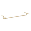 Minimalist gold metal frame with a sleek, geometric design, perfect for showcasing modern decor.