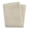 Beige mesh fabric with a grid pattern, showcasing a textured weave. Ideal for crafting and home projects.